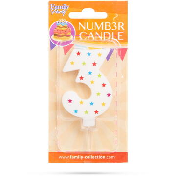 Family Lumânare pentru tort în formă de 3