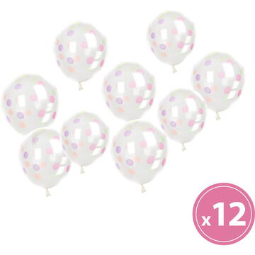Set baloane cu buline colorate - 12 piese / pachet