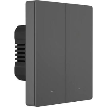 Sonoff smart 2-channel Wi-Fi wall switch black (M5-2C-80)