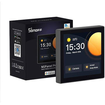 Intrerupator inteligent Sonoff 28110, Wireless, 60 Hz, 240 V, Negru