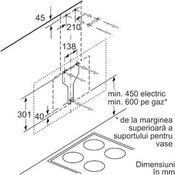Hota Bosch Serie 4 DWK67CM60 cooker hood Wall-mounted Black 660 m3/h A