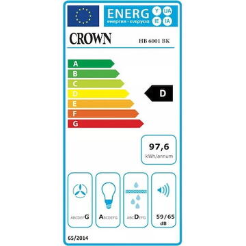 Hota ELICA WISE WH/A/90 Hood 693 m3/h, 263 W, 3 trepte de putere , Alb