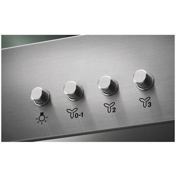 Hota Hota semineu Electrolux LFT426X , Putere de absorbtie 600 mc/h, 1 motor, 60 cm, Inox