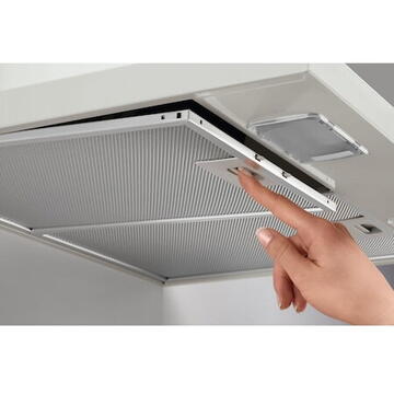 Hota Hota semineu Electrolux EFC226V , Putere de absorbtie 420 mc/h, 1 motor, 60 cm, Alb rustic