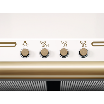 Hota Hota semineu Electrolux EFC226V , Putere de absorbtie 420 mc/h, 1 motor, 60 cm, Alb rustic