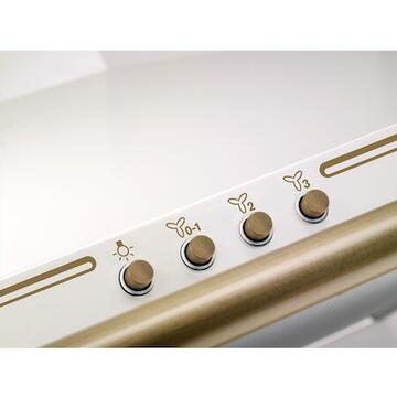 Hota Hota semineu Electrolux EFC226V , Putere de absorbtie 420 mc/h, 1 motor, 60 cm, Alb rustic