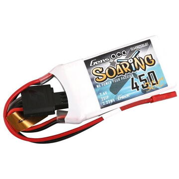 Battery Gens ace G-Tech Soaring 450mAh 7,4V 30C 2S1P JST-SYP