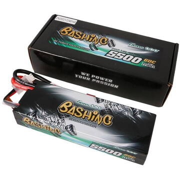 Gens ace 5500mAh 7.4V 2S1P 60C car Lipo Battery Pack Hardcase 24# with T Plug
