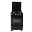 Aragaz clasic, 4 ochiuri gaz, cuptor gaz, 50x50cm, Studio Casa GALAXY, Negru