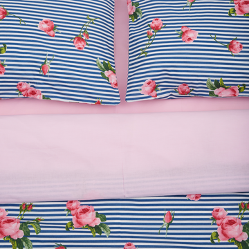 Heinner LENJERIE PAT DBL, 100% BBC, 132TC, ROSE