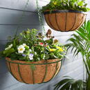 Family Coș metalic suspendat - pentru fixarea ghivecelor de flori - 25 cm - verde