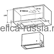 Hota LANE SENSOR BL MAT/A/72 cm  Elica Hood negru