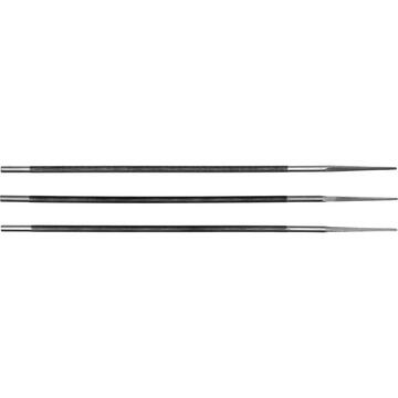 Yato Set 3 x pile pentru ascutit lantul YT-85025, Otel, 250 x 4.0 mm, Gri