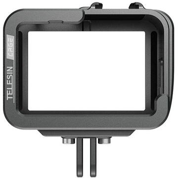 TELESIN Aluminum cage for GoPro Hero 11/10/9 +vertical adapter