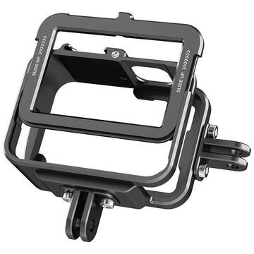 TELESIN Aluminum cage for GoPro Hero 11/10/9 +vertical adapter
