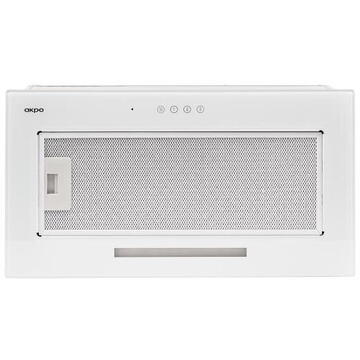 Hota HOOD AKPO WK-11 MICRA GLASS 60 WHITE, Alb, 3 viteze