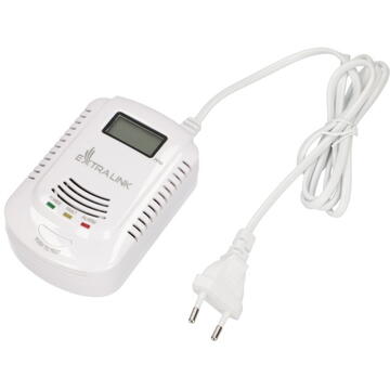 EXTRALINK JKD-808COM, Cu fir, Wireless, Monoxid de carbon, Gaz,  Alb