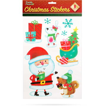 Family Pound Set de autocolante gigant, de Crăciun - 34,7 x 24,3 cm