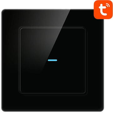 Intrerupator touch Avatto N-TS10-B1 Smart Light WiFi  1 Way TUYA  Negru