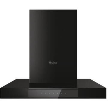 Hota Haier HATS6DS46BWIFI,Putere de absorbtie 852 mc/h, 5 Viteze, Wi-Fi + Bluetooth, Control Touch, Filtre Carbon, 60 cm, Clasa A+, Negru