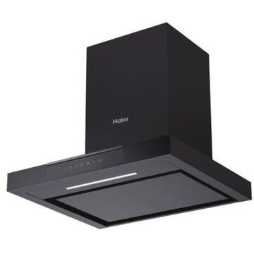 Hota Haier HATS6DS46BWIFI,Putere de absorbtie 852 mc/h, 5 Viteze, Wi-Fi + Bluetooth, Control Touch, Filtre Carbon, 60 cm, Clasa A+, Negru