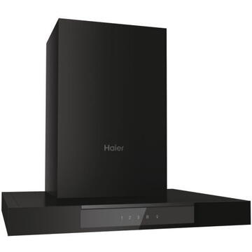 Hota Haier HATS6DCS56B,Putere de absorbtie 746 mc/h, TouchControl, Iluminare LED, Clasa A+, 60 cm, Sticla neagra