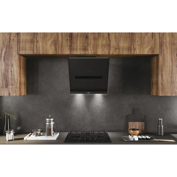 Hota Haier HADG6DS46BWIFI,912 mc/h, TouchControl, Iluminare LED, 60 cm, Clasa A++, Sticla neagra