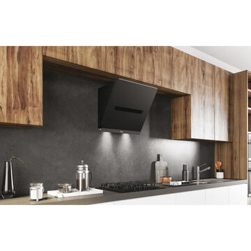 Hota Haier HADG6DS46BWIFI,912 mc/h, TouchControl, Iluminare LED, 60 cm, Clasa A++, Sticla neagra