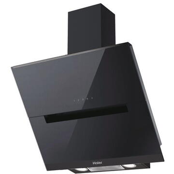 Hota Haier HADG6DCS56B,Putere de absorbtie 789 mc/h, TouchControl, Iluminare LED, Clasa A++, 60 cm, Sticla neagra