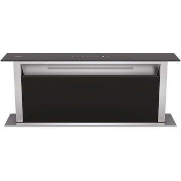 Hota Haier HADD9SS6B,605 mc/h, TouchControl, Iluminare LED, 90 cm, Inox/Sticla neagra