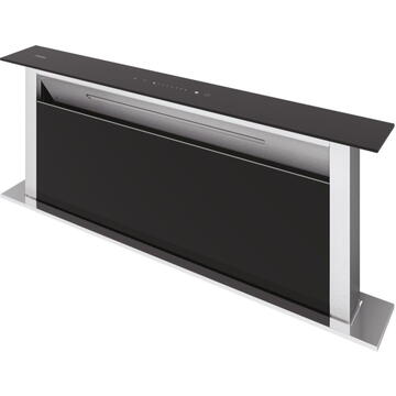 Hota Haier HADD9SS6B,605 mc/h, TouchControl, Iluminare LED, 90 cm, Inox/Sticla neagra