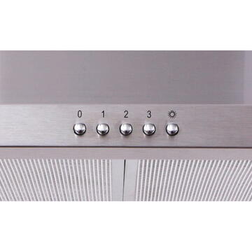 Hota Candy CCE116/1XGG,285 mc/h, 1 motor, 3 trepte de putere, Clasa A, Inox