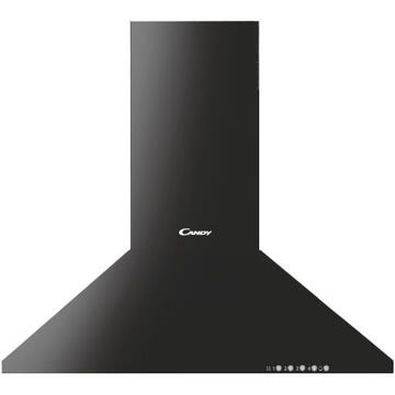Hota Candy CCC 60GH/1,Capacitatea de aborbtie 423 mc/h, 1 motor, Filtru metalic, 60 cm, Negru