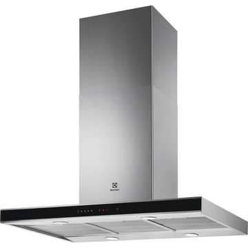 Hota Electrolux INSULA  EFI739X,Putere de absorbtie 740 mc/h, Conectivitate plita, Functie Breeze, Iluminare LED, 90 cm, Inox