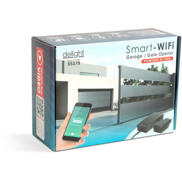 Delight Set senzor de deschidere garaj Smart Wi-Fi - USB