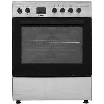 Samus Aragaz inductie 4 zone de gatit SM664VTE INOX Argintiu