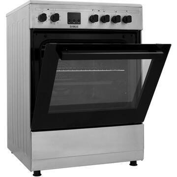 Samus Aragaz inductie 4 zone de gatit SM664VTE INOX Argintiu