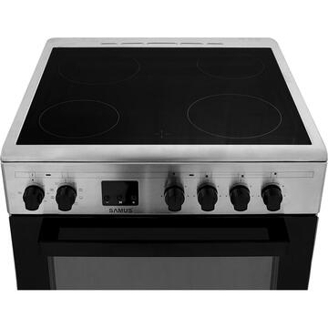 Samus Aragaz inductie 4 zone de gatit SM664VTE INOX Argintiu
