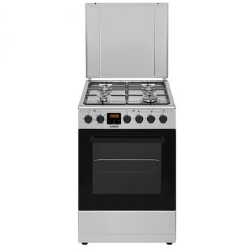 Samus Aragaz pe gaz 4 zone cuptor electric SM563AENS INOX Argintiu