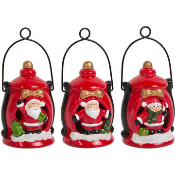 Felinar LED de Craciun - 3 tipuri - 7,5 x 11,5 cm