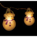 Familly Christmas Lumină cu LED - om de zăpadă - 10 LED - 1,35 metri - alb cald - 2 x AA