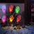 Familly Christmas Șir de lumina cu LED de Crăciun - autocolant gel pentru geam - 6 LED-uri - 2 x AA