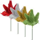 Familly Christmas Decorațiune de Crăciun - auriu, argintiu, roșu, verde - cu țăruș, pliabilă - 8 x 22 cm