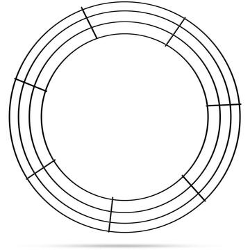 Rama coroana de Crăciun - metal - 35 cm