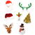 Familly Christmas Decoratiuni Craciun pentru pahare- 8 tipuri - 16 buc / pachet