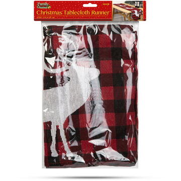 Familly Christmas Runner pentru masa de Crăciun - 175 x 35 cm