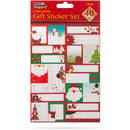Familly Christmas Set autocolante cadou de Crăciun - 15,2 x 21,6 cm - 40 buc / pachet
