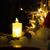 Familly Christmas Decor lumanare LED - 7,5 x 3,6 cm - alb cald - plastic