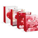 Pungă cadou - 5 LED-uri roșii, hârtie - 178 x 102 x 228 mm - 4 tipuri