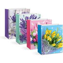 Pungă cadou - hârtie - 178 x 102 x 228 mm - 4 tipuri/pachet